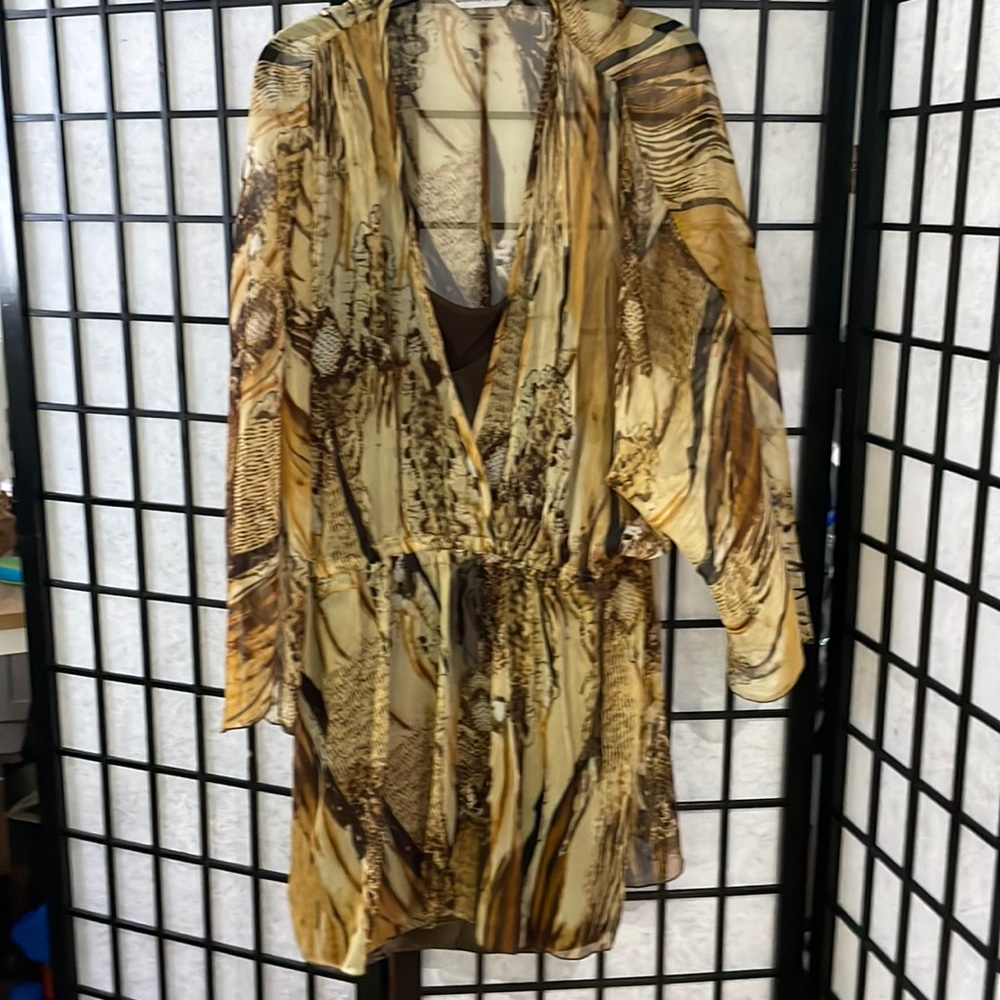 Bianca Nygard, Sheer Top w Matching Cami - 2 Pieces SZ 16 NWOT - Picture 1 of 6